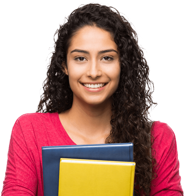 Female College Student PNG Photo